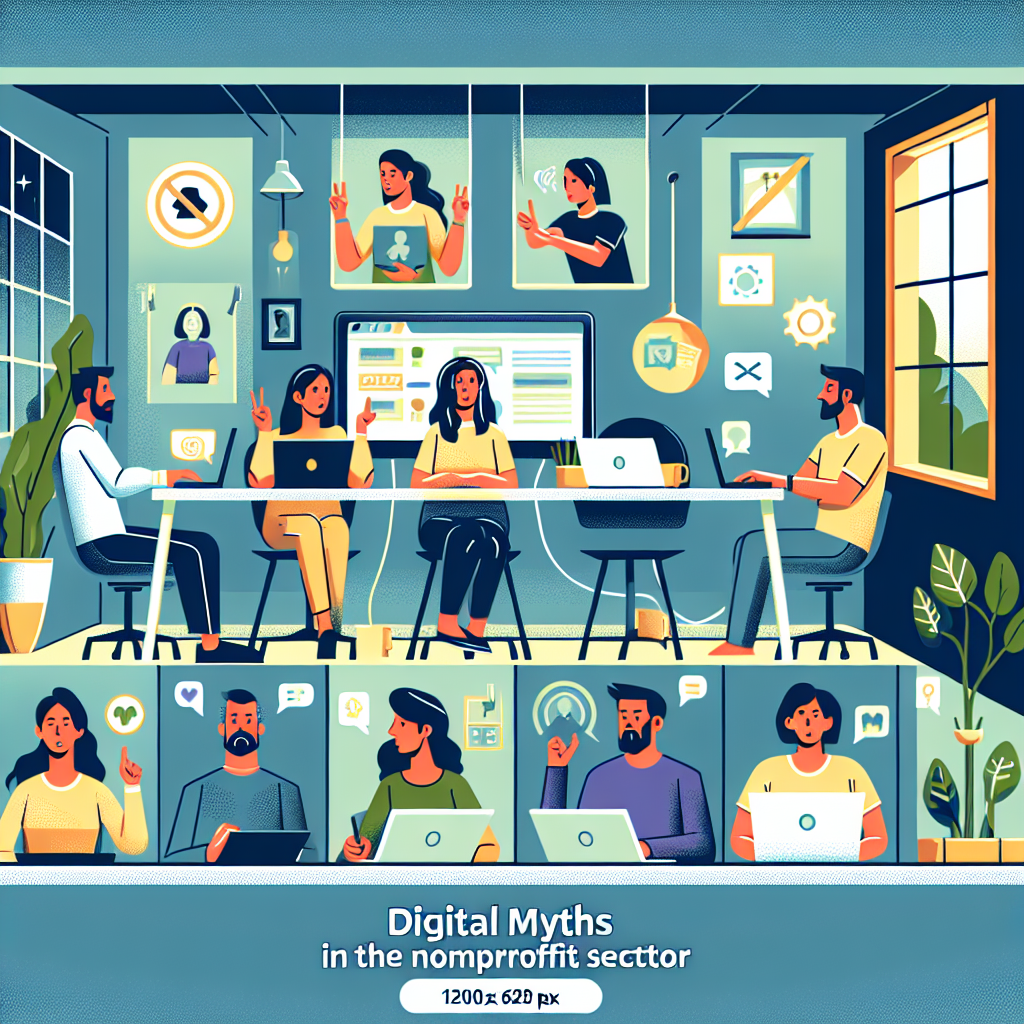 Illustration of Team on video call in a Home office setting, with a focused mood.