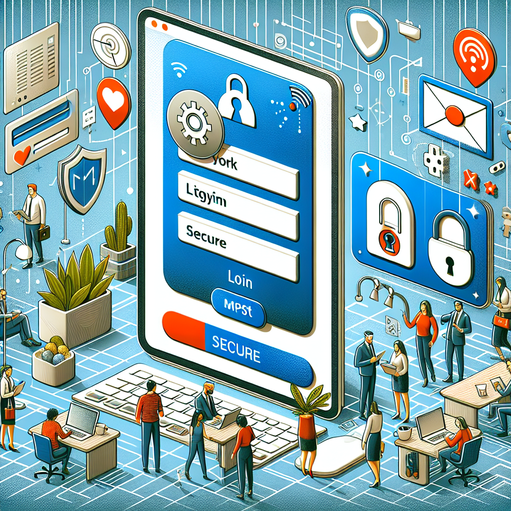 Illustration of Login screen with 2FA and secure access visuals in a Co-working space setting, with a creative mood.