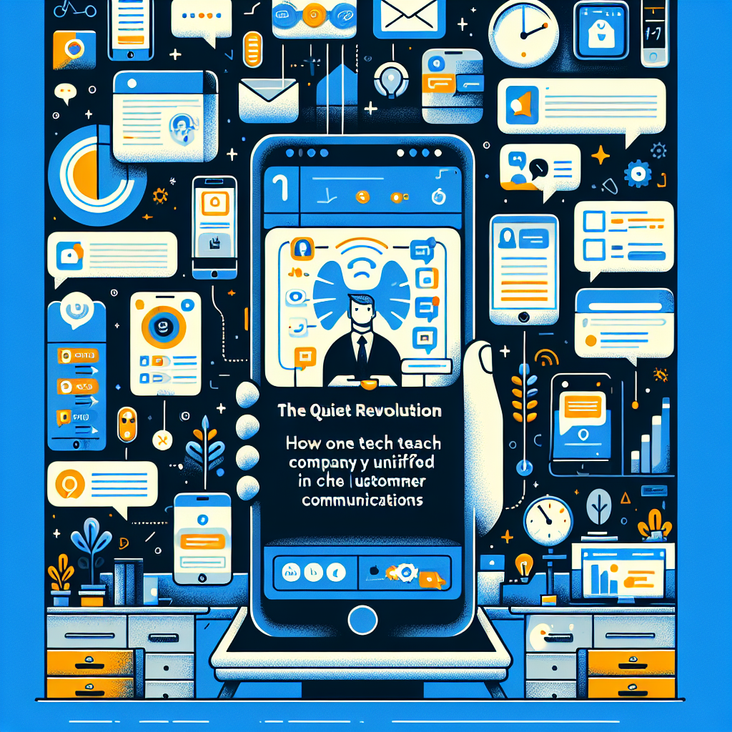 Illustration of smartphone with messaging apps open in a clean digital dashboard setting, with a determined mood.