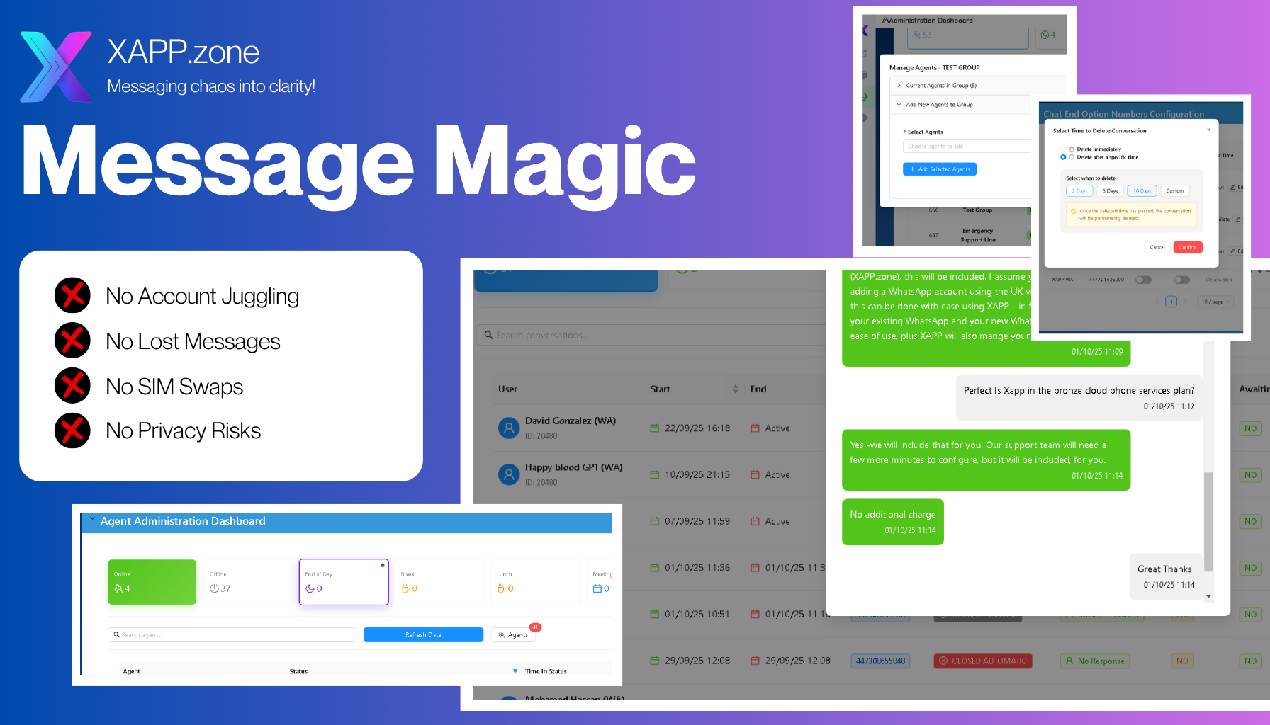 Unified Inbox Dashboard with Multi-Channel Icons